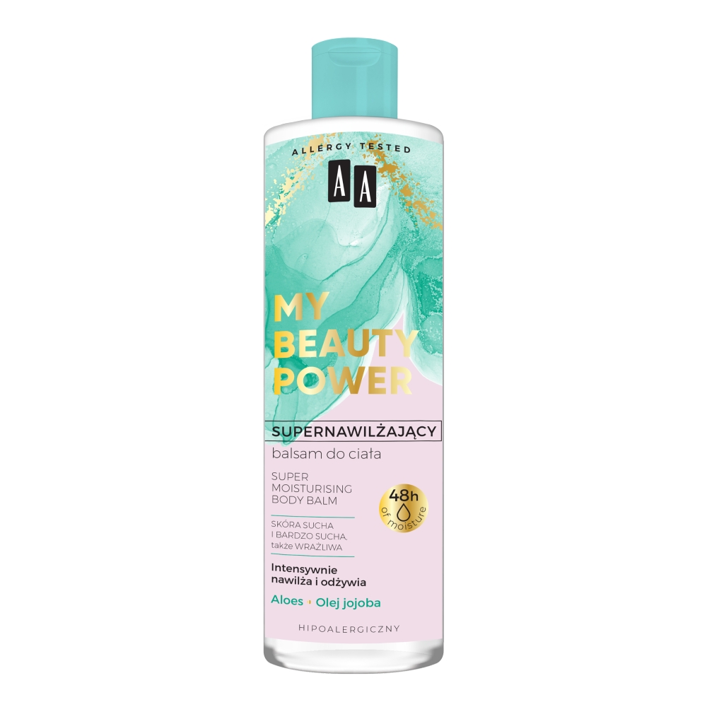AA, My Beauty Power super hydratačné telové mlieko Aloe vera 48h 400ml