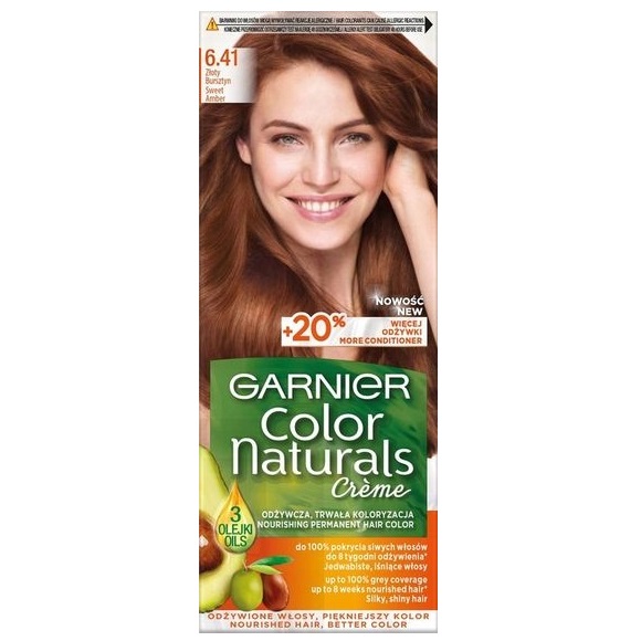 Color Naturals Creme Krem Koloryzujący Do Włosów 6.41 Złoty Bursztyn
