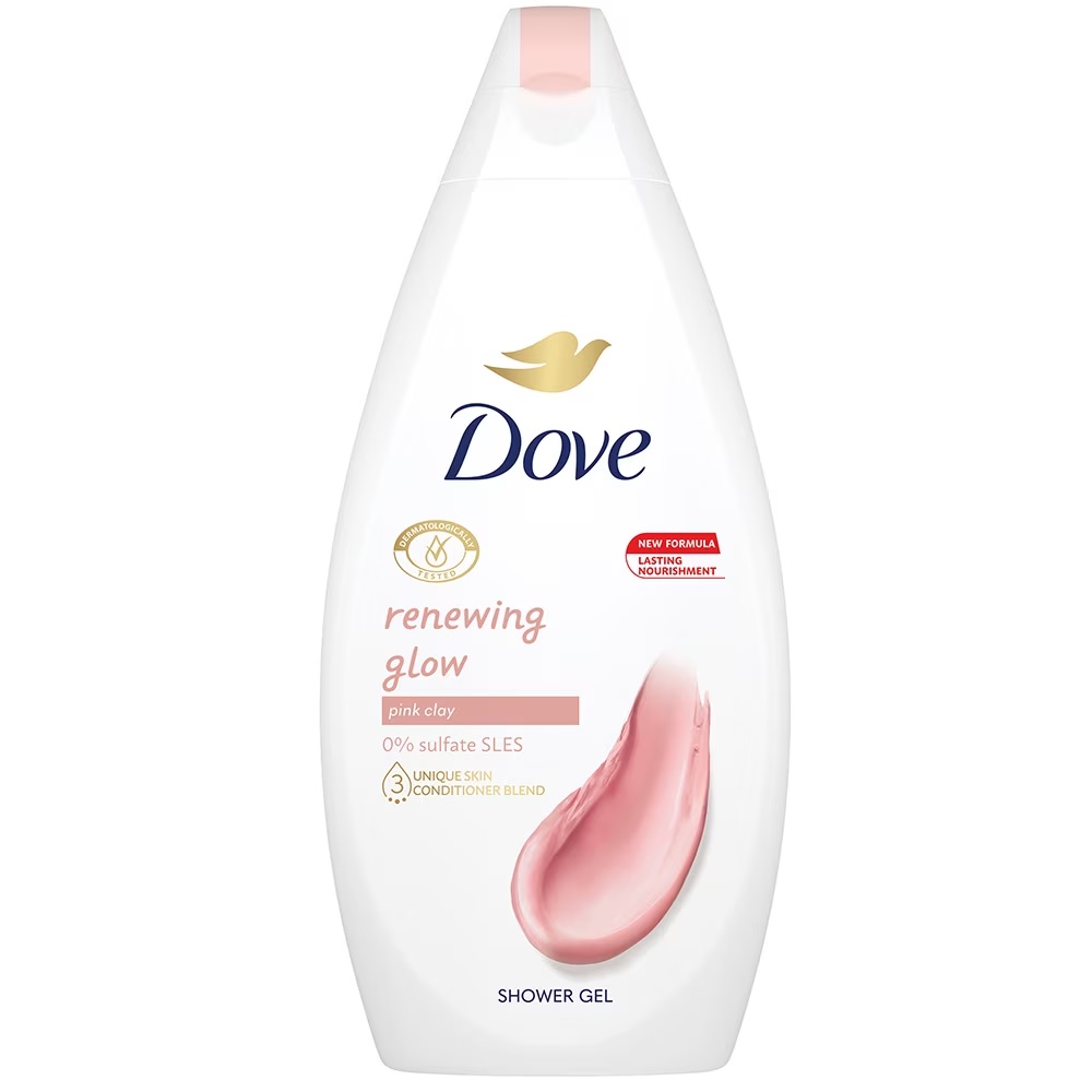 Dove Renewing Glow Pink Clay sprchový gél 450 ml
