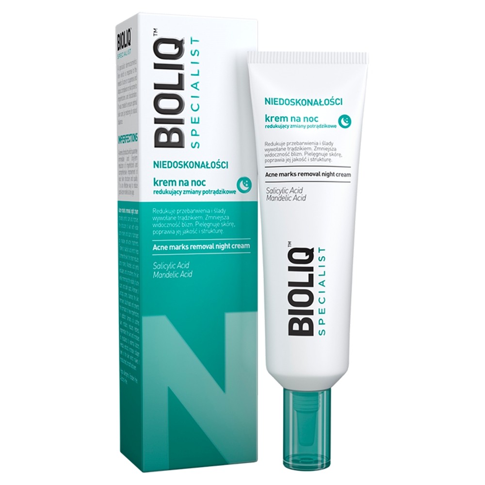BIOLIQ, Nočný krém na redukciu akné 30ml