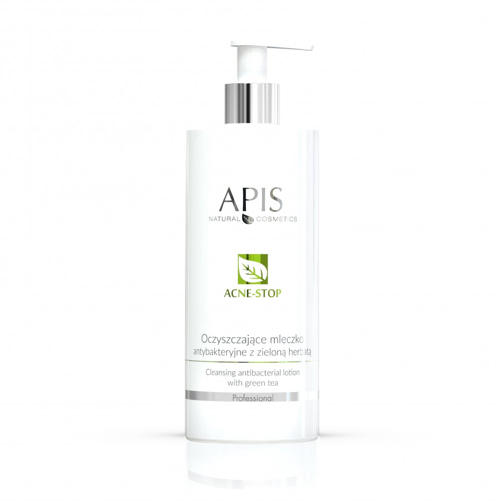 APIS_Acne-Stop Čistiaca antibakteriálna pleťová voda so zeleným čajom 500ml