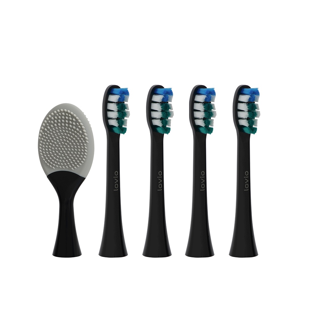 Końcówki Do Szczoteczki Miękkie LVTB124BK-HS ŠPičky Zubnej Kefky SonicProtect PRO Soft Black LVTB124BK-HS 5ks