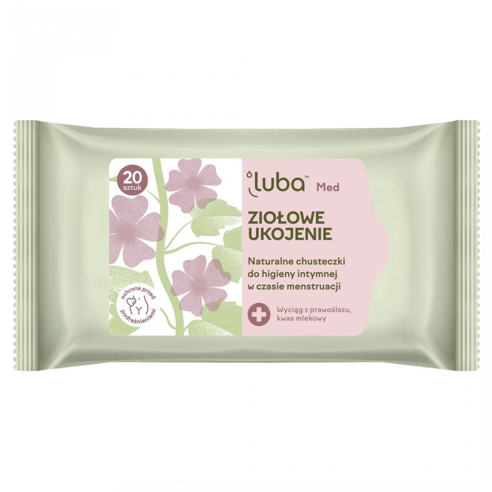 Luba, Med Ziołowe Ukojenie přírodní intimní hygienické ubrousky 20ks.
