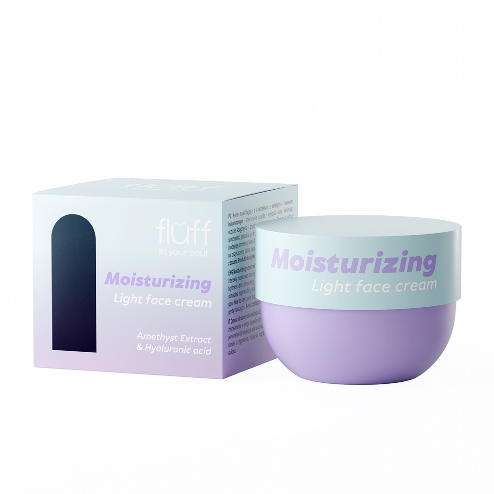 Fluff Hydratačný krém s ametystom a kyselinou hyalurónovou 50 ml