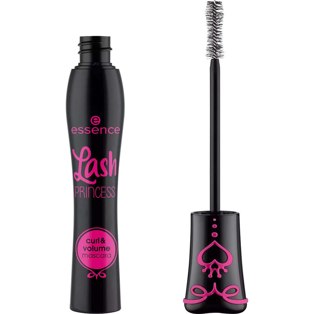 Essence, Lash Princess Curl &amp; Volume Řasenka pro zhuštění a natočení řas Černá 12ml