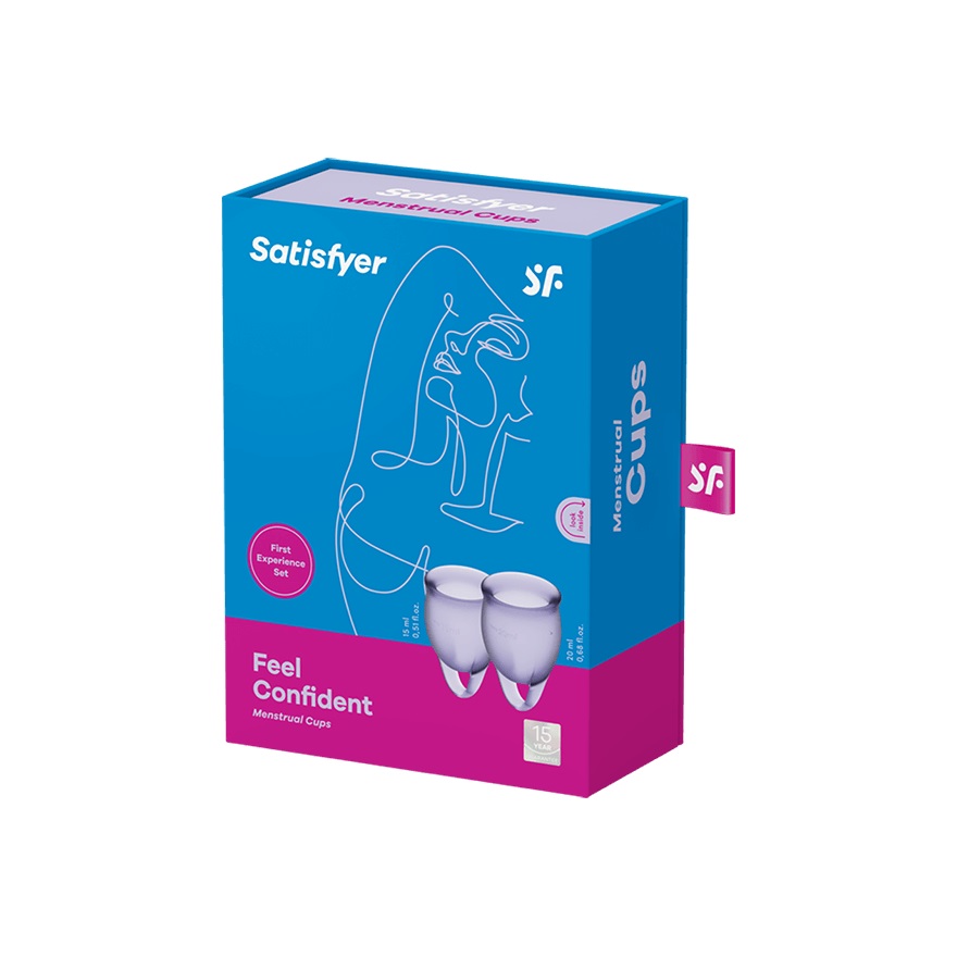 Feel Confident Sada Menstruačních Kalíšků + Lila