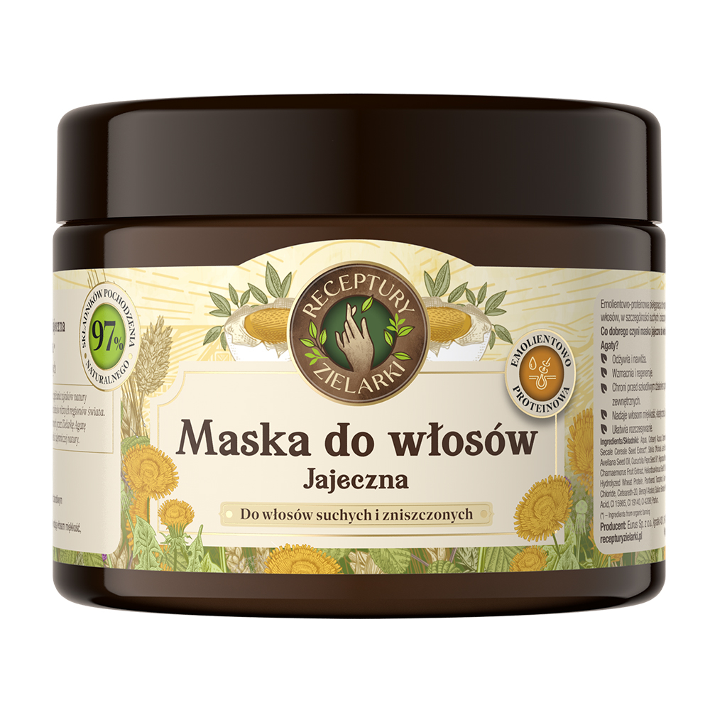 Domowe Tradycje - Hair Masks Egg Mask For Dry And Damaged