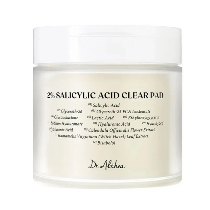2% Salicylic Acid Clear Pad Tonizačné Pleťové Tampóny S Kyselinou Salicylovou, 60 Kusov