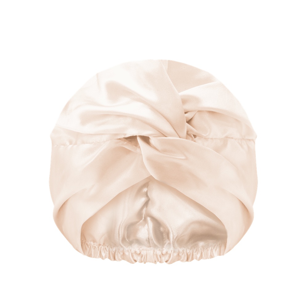 Double Layer Anti-Frizz Satin Hair Bonnet Dvouvrstvá Saténová Spací čEpice Champagne