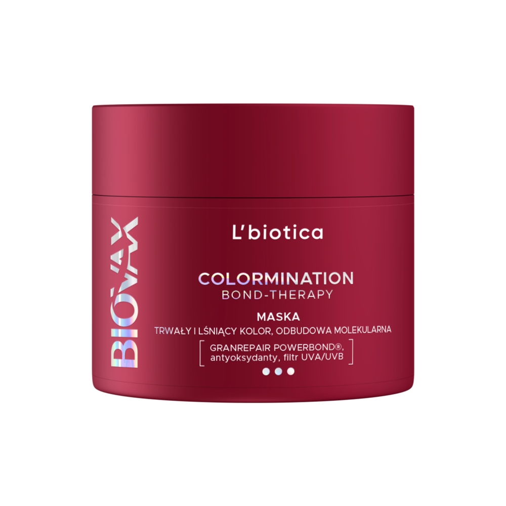 Biovax Colormination Bond-Therapy Maska Odbudowująca Wydłużająca Trwałość Koloru