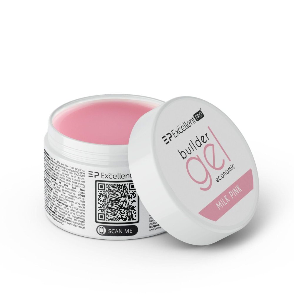 Builder Gel Economic Milk Pink Economic Building Gel, Milk Pink