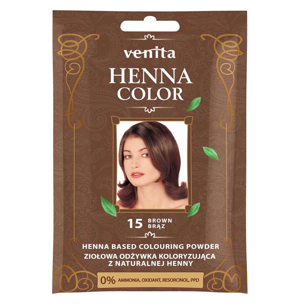 Henna Color Bylinný Farebný Kondicionér S Prírodnou Henou 19 Black Chocolate 5