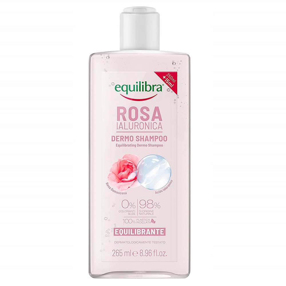Rosa Balancing Dermo Shampoo Vyrovnávajúci šAmpón S Výťažkom Z Ruže A Kyselinou Hyalurónovou 265ml