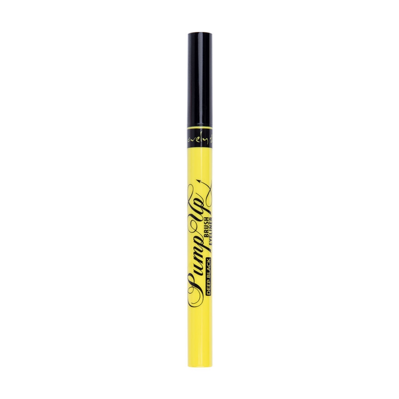 Pump Up Brush Eyeliner Ultra Czarny Eyeliner Z Precyzyjnym Pędzelkiem Deep Black