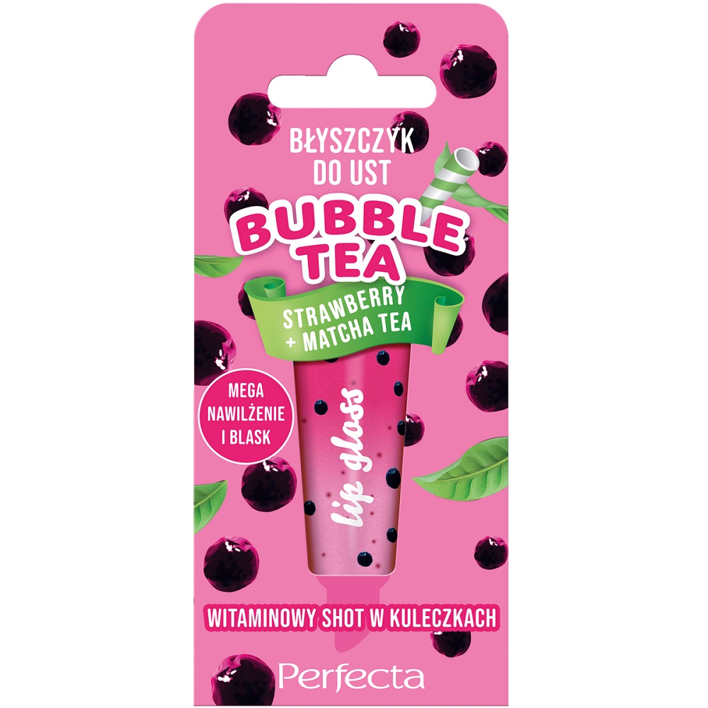 Perfecta Bubble Tea lesk na pery Strawberry + Matcha Tea 10g