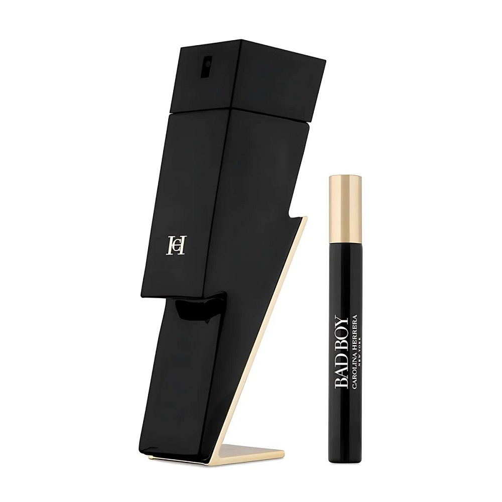 Carolina Herrera Bad Boy set toaletní voda ve spreji 100ml + toaletní voda v miniatuře 10ml