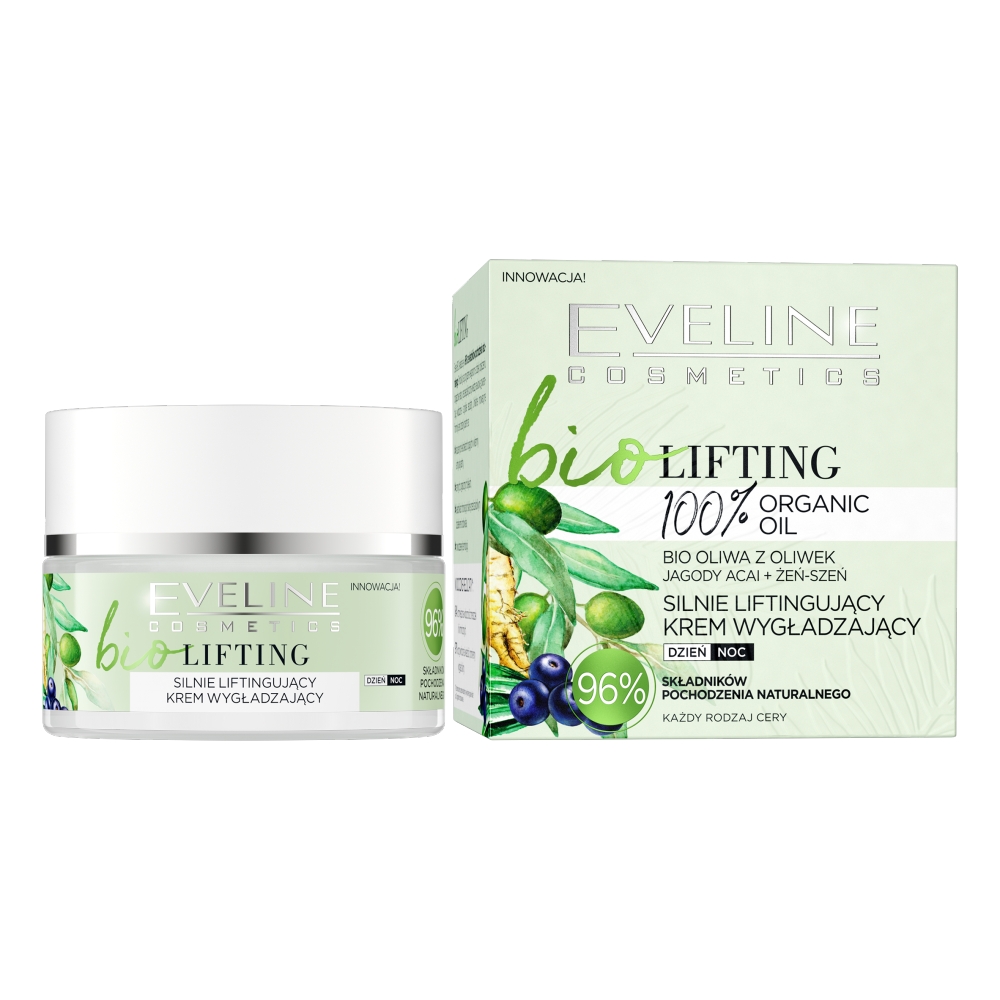 Eveline Cosmetics Bio Lifting Silne liftingujúci vyhladzujúci krém 50ml