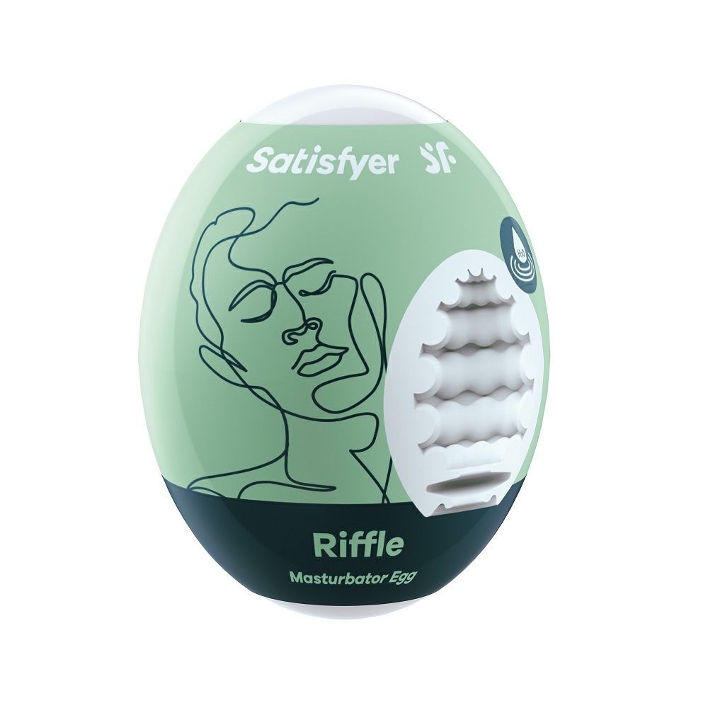 Masturbator Egg Masturbator W Kształcie Jajka Riffle