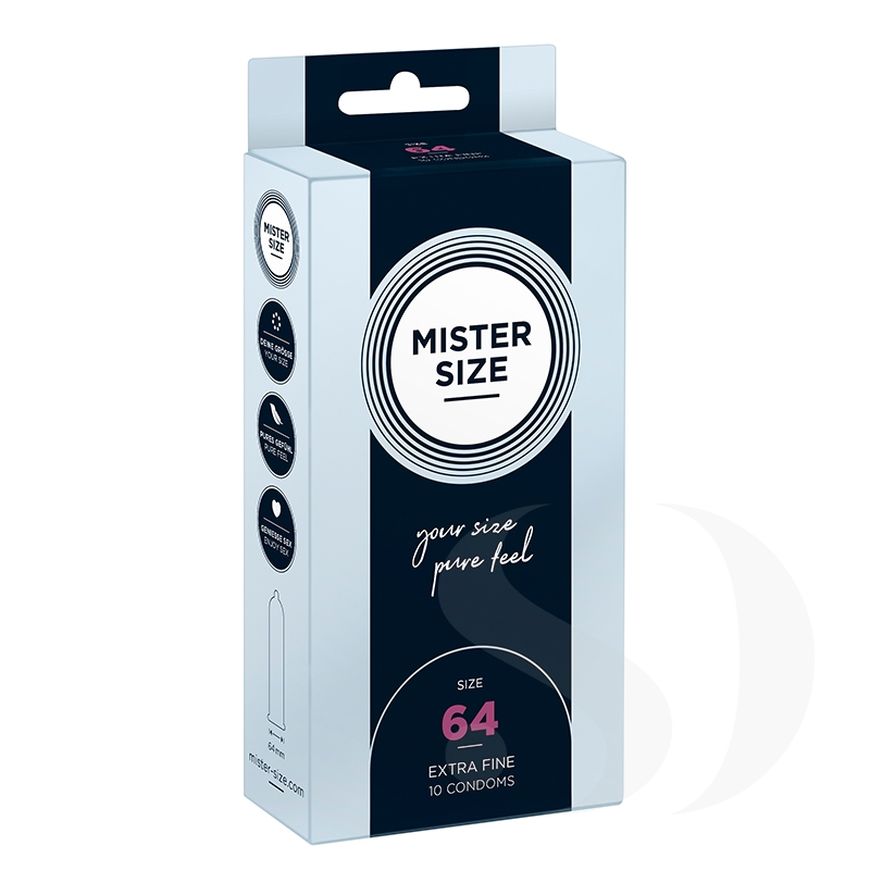 Kondómy Mister Size Zodpovedajúce Veľkosti 64mm Kondómov 10ks.