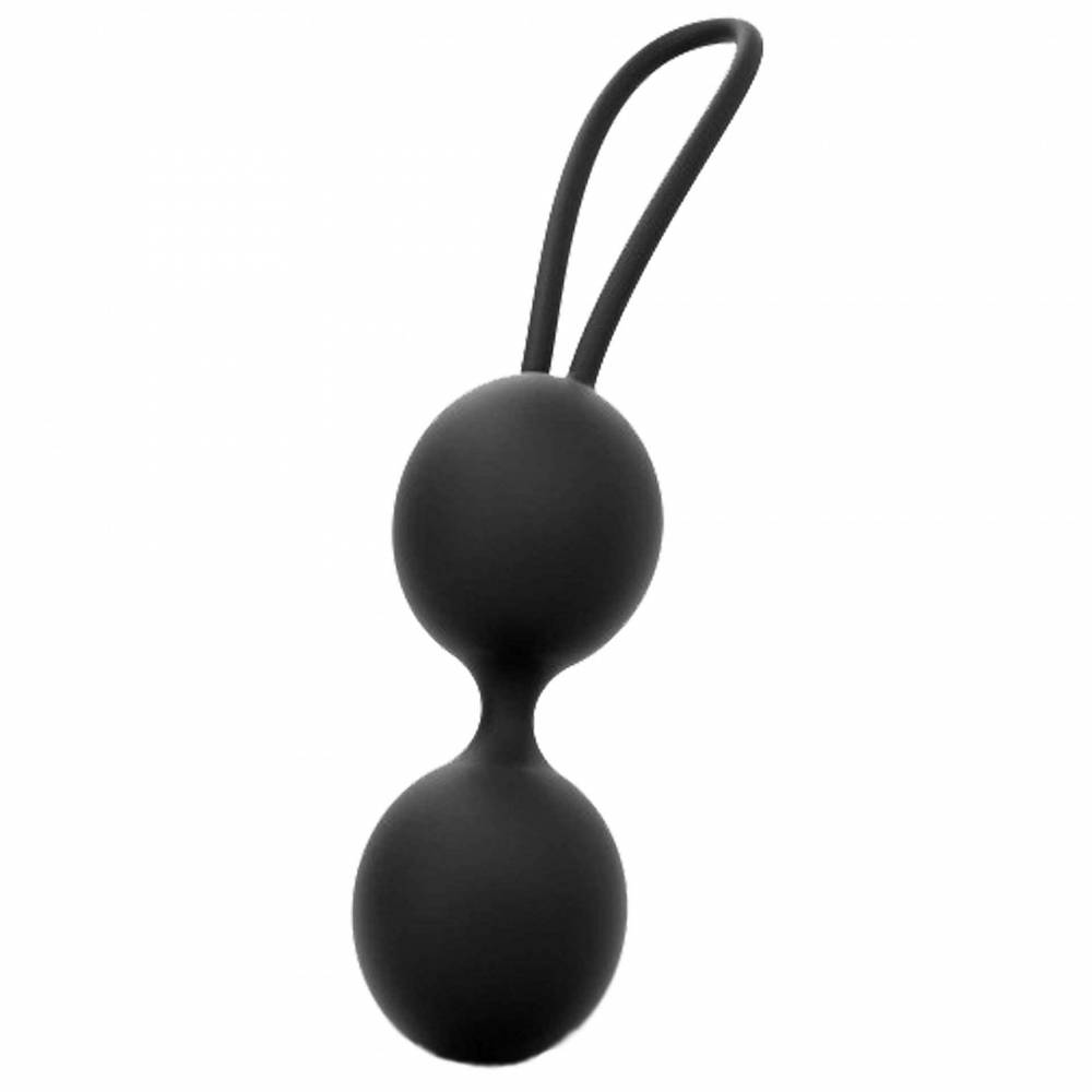 Dual Balls Silikónové Gejša Loptičky Black