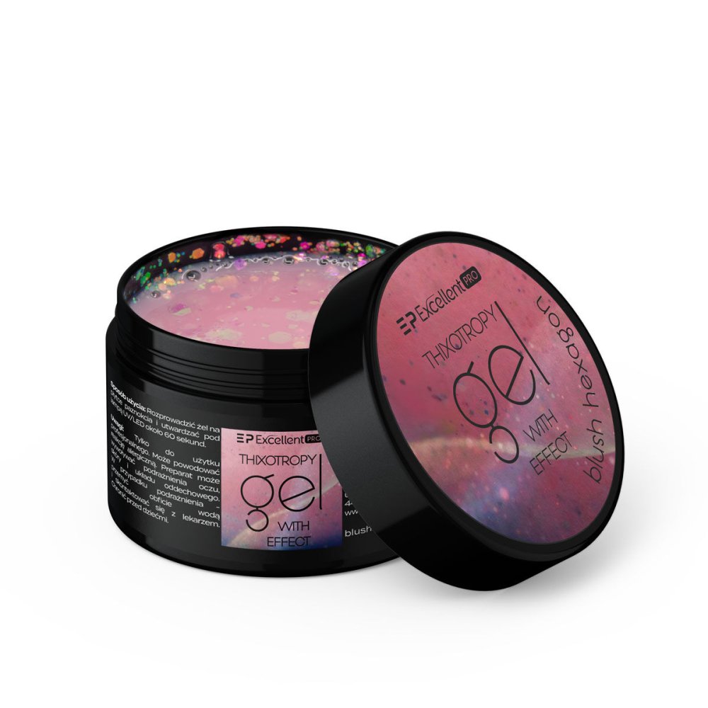 Thixotropy Gel With Effect Blush Hexagon Thixotropic Gel With Effect – Blush Hexagon Mo…