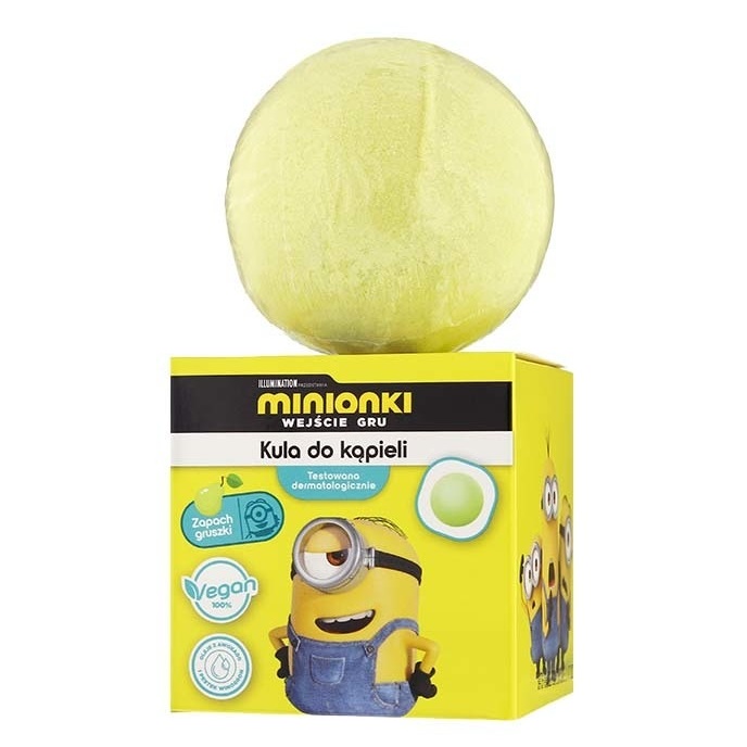 Minions, ŠUmivá Guľa Do Kúpeľa Hruška 165g