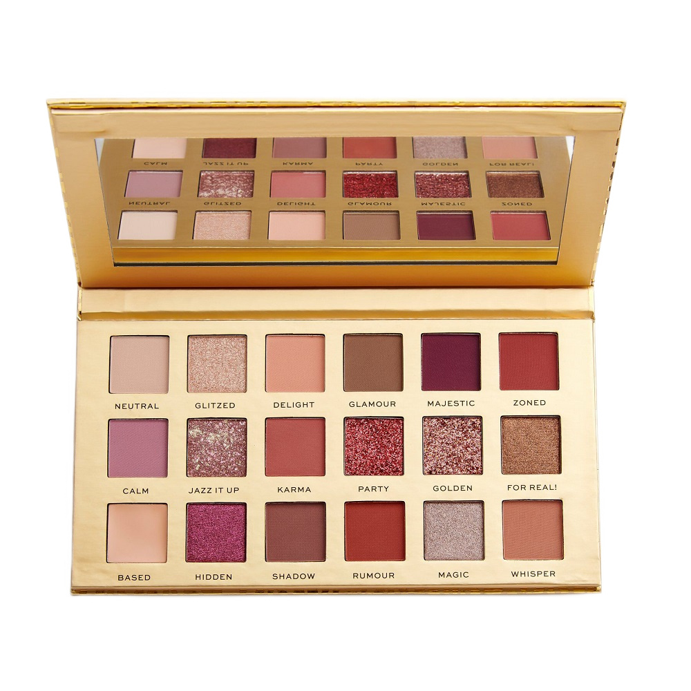 Revolution Pro New Neutral Eyeshadow Palette 18 Očných Tieňov