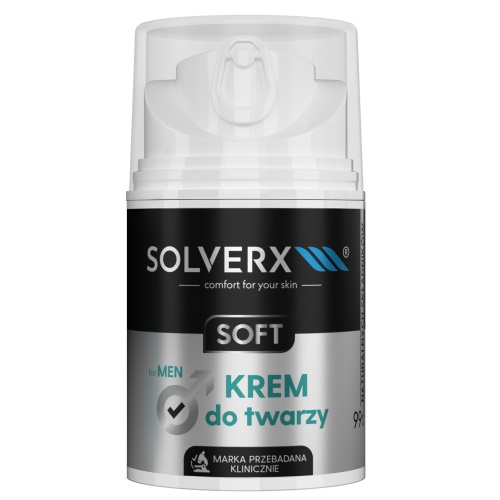 SOLVERX, Jemný krém na tvár pre mužov 50ml
