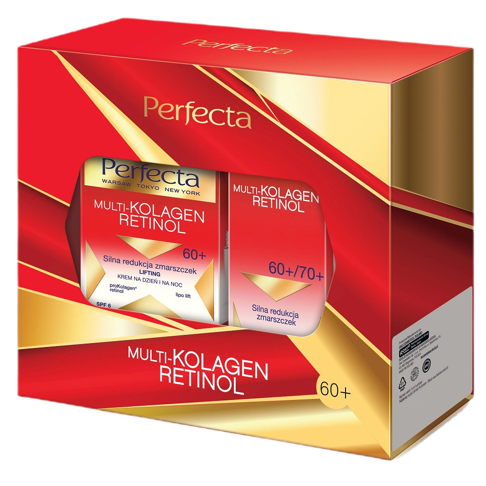 Perfecta Multi-Kolagen Retinol 60+ denný a nočný krém 50ml + očný krém 15ml