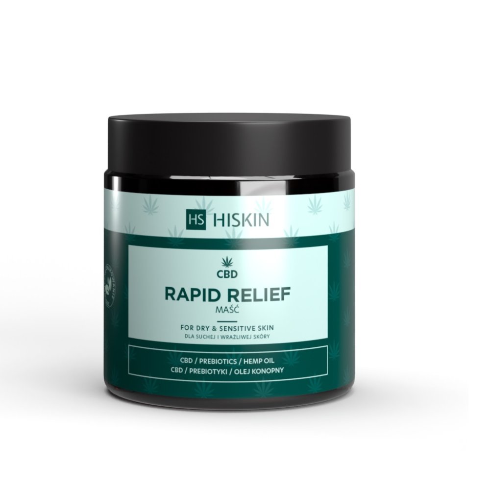 HISKIN_CBD Rýchla úľava pre suchú a citlivú pokožku, masť 120ml