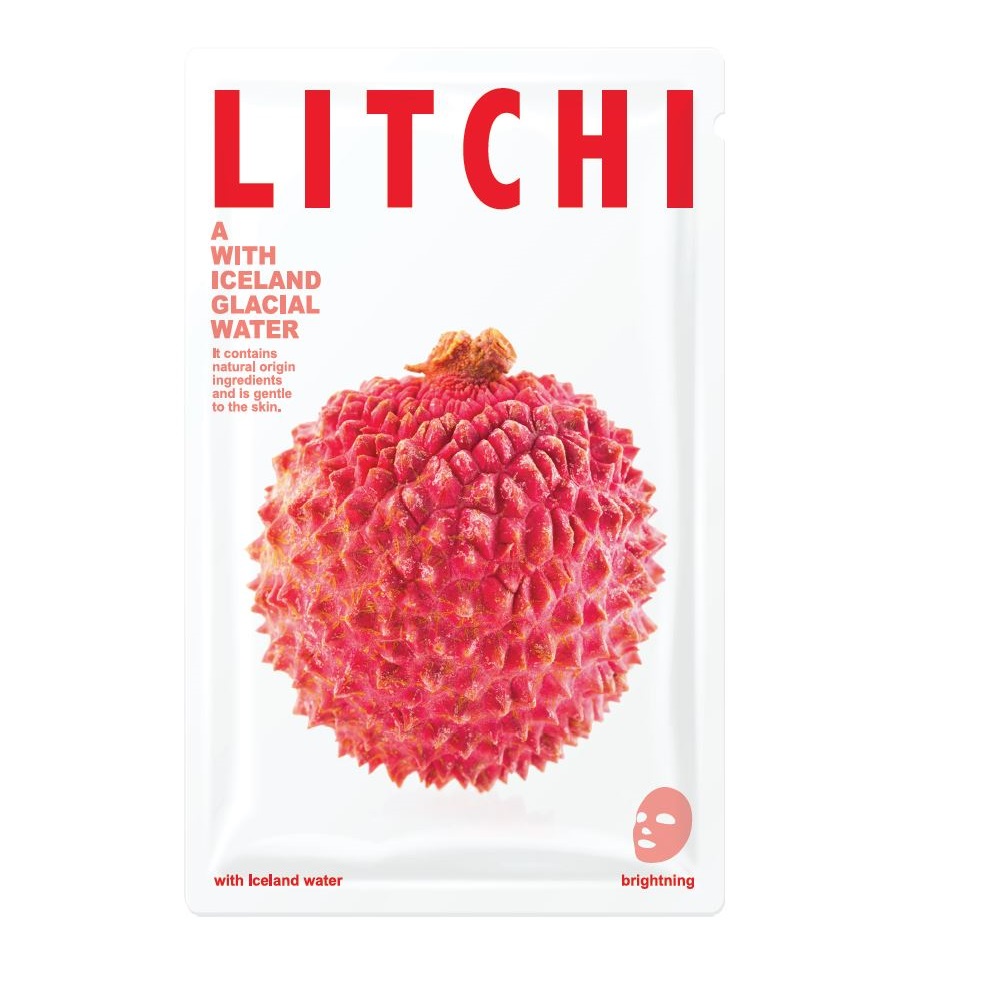 _With Iceland Glacial Water Litchi Sheet Mask