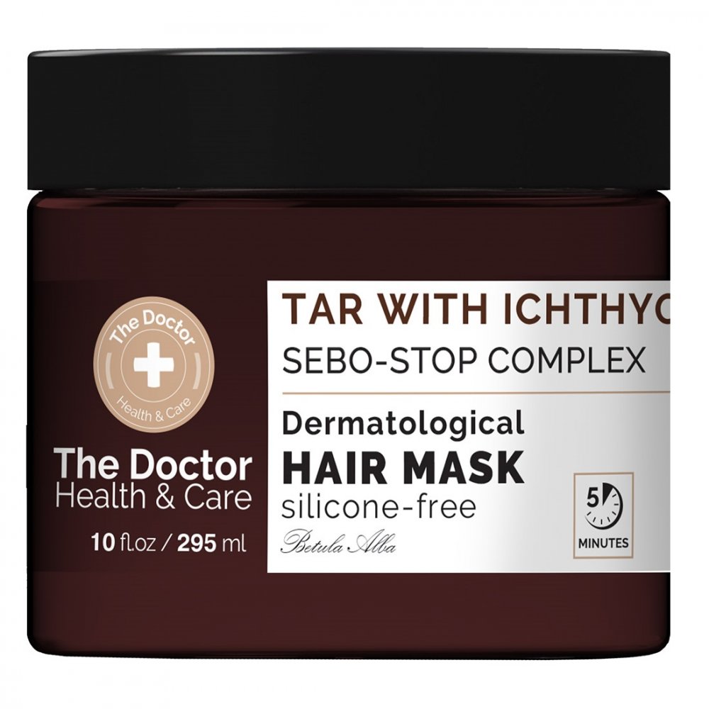 Doktor, Zdravie A Starostlivosť Maska Na Vlasy Proti Mastným Vlasom Aphrodite + Ichthyol + Sebo-Stop Complex 295ml