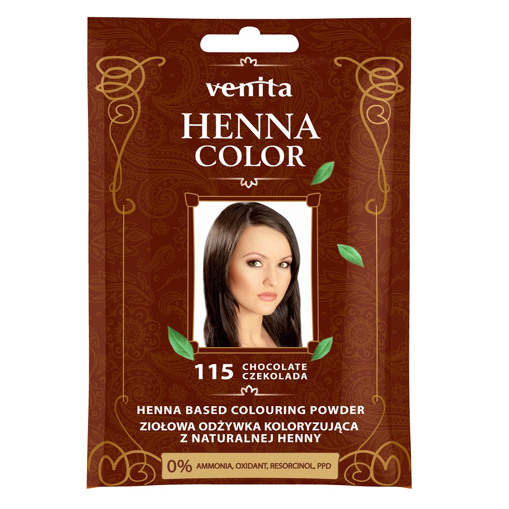 Henna Color Bylinný Farebný Kondicionér S Prírodnou Henou 19 Black Chocolate 2