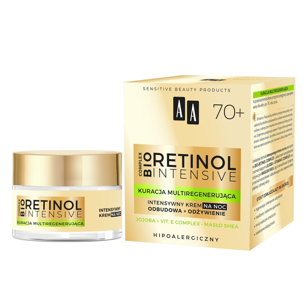 AA Retinol Intensive 70+ regeneračný+revitalizačný nočný krém 50 ml