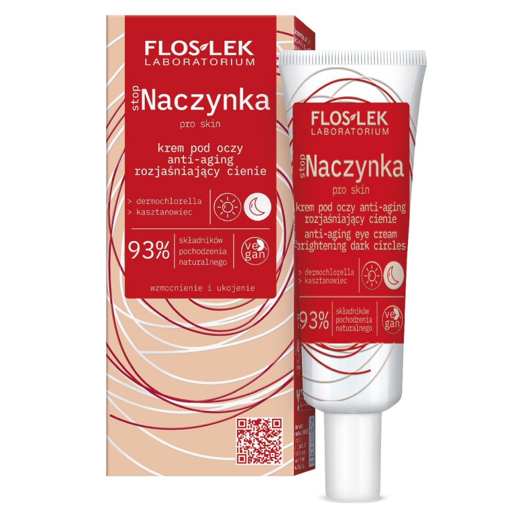 FlosLek Laboratorium stopCapillaries rozjasňujúci očný krém s Anti-age efektom 30 ml