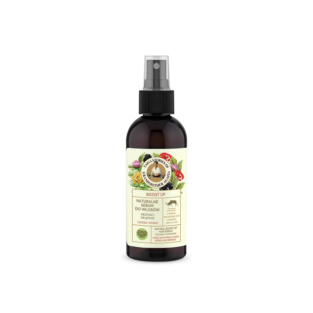 Agafia Banya, Taiga Stories Prírodné Objemové Sérum Na Vlasy S Leuzeou A Mumio 170ml