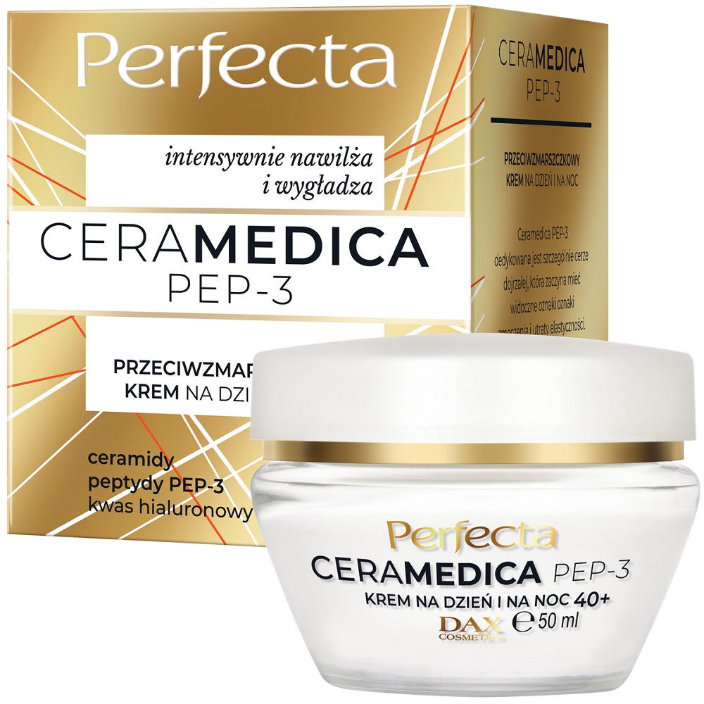 Perfecta Ceramedica Pep-3 denný a nočný krém proti vráskam 40+ 50ml