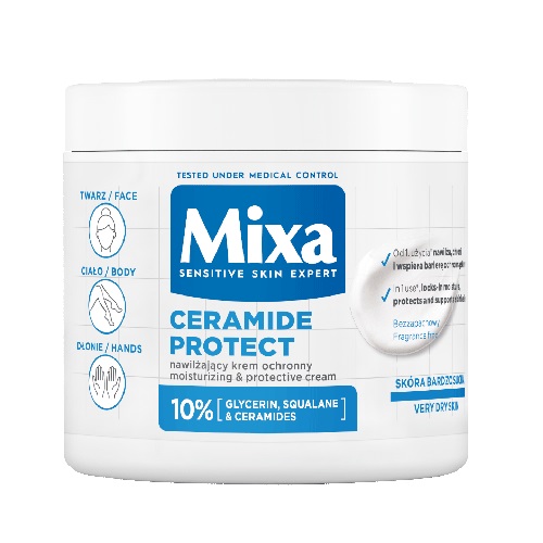 Ceramide Protect Nawilżający Krem Ochronny Do Twarzy Dłoni I Ciała