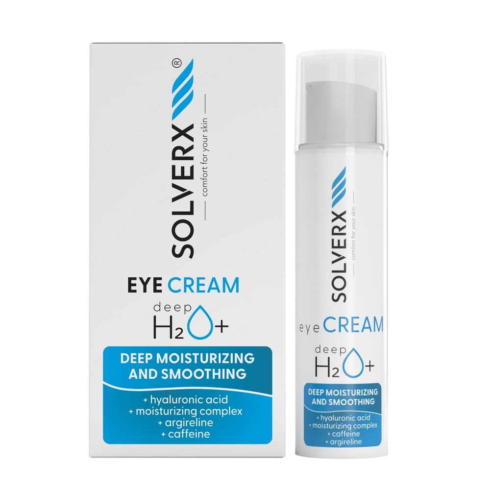 SOLVERX, Deep H2O+ očný krém 15ml