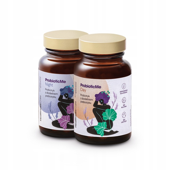 ProbioticMe Day+Night Priobiotyk W Formule Dwuskładnikowej 60 Kapsułek