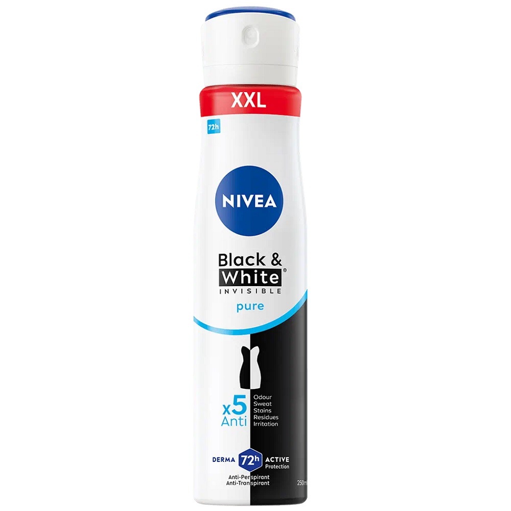 Black&White Invisible Pure Antyperspirant Spray