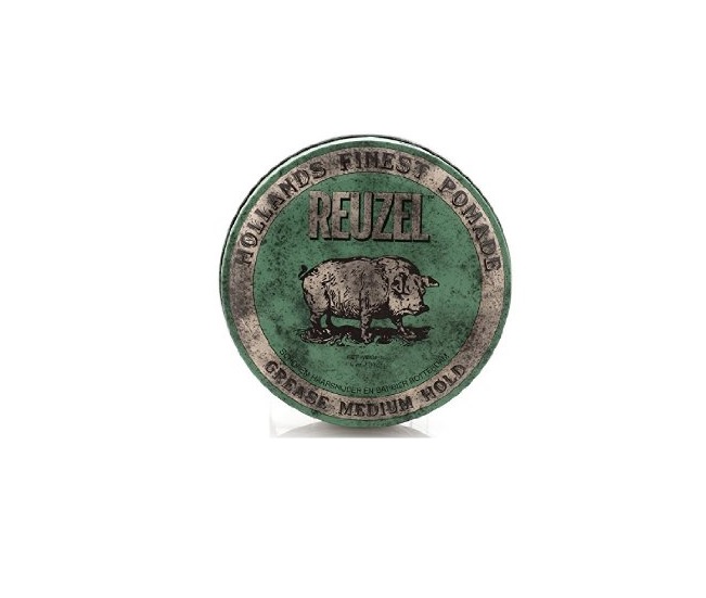Reuzel, Hollands Finest Pomade středně spevňujúci vosk a olejová pomáda Zelená 113g