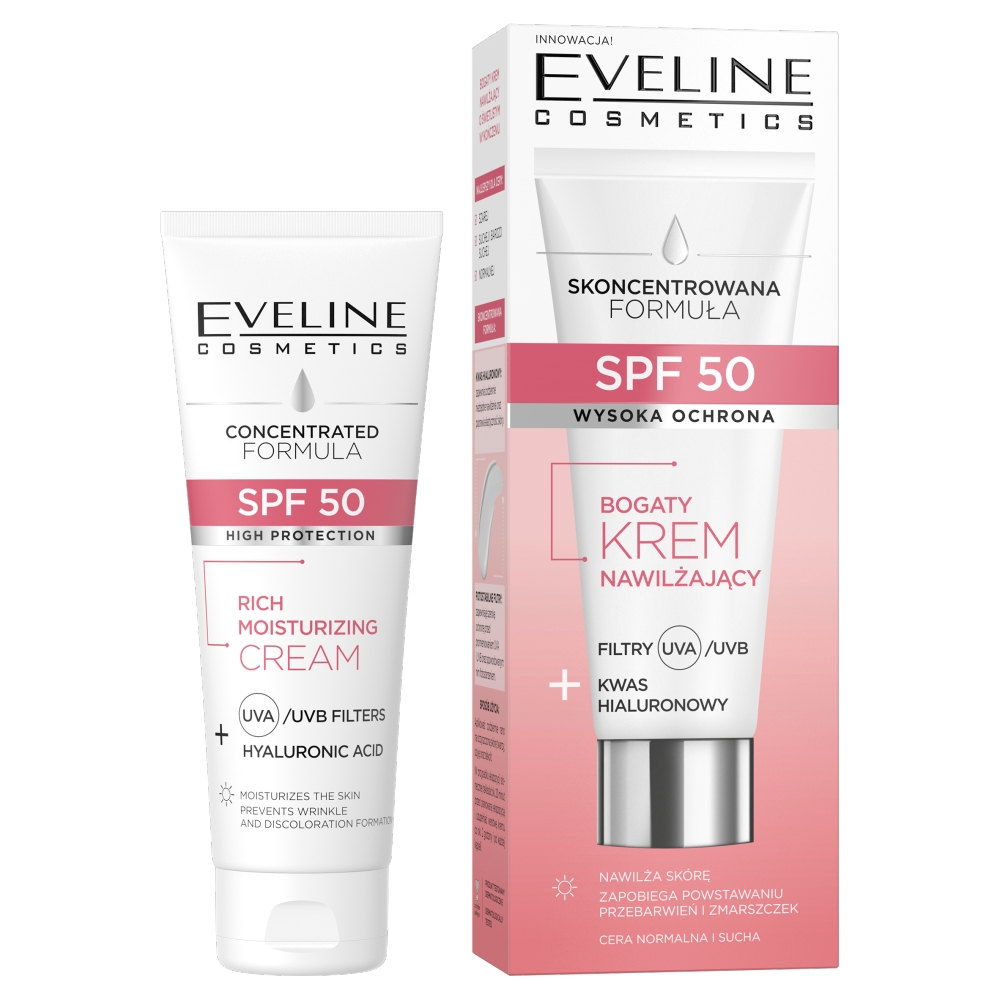 Eveline Cosmetics Koncentrovaný hydratačný krém s SPF50 30ml
