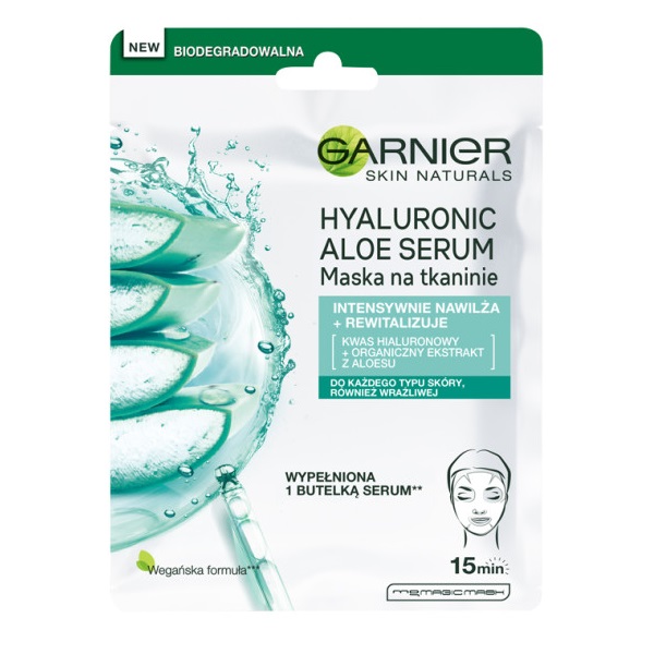 Hyaluronic Aloe Serum Rewitalizująca Maska Na Tkaninie Z Kwasem Hialuronowym I Organicz…