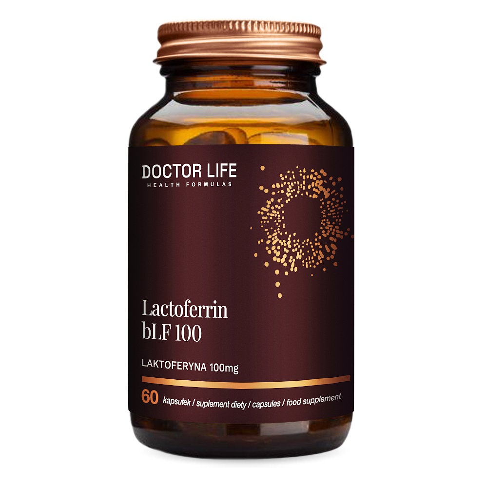 Lactoferrin BLF100 Laktoferyna Suplement Diety 60 Kapsułek