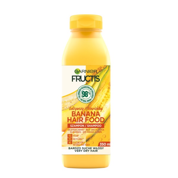 Fructis Banana Hair Food Vyživujúci šAmpón Na Veľmi Suché Vlasy 350 Ml