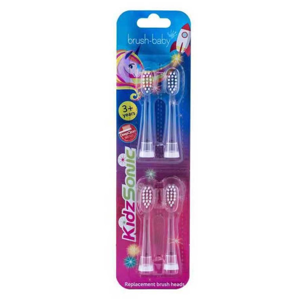 KidzSonic Wymienne Końcówki Do Szczoteczki Sonicznej 3-6 Lat 4szt.