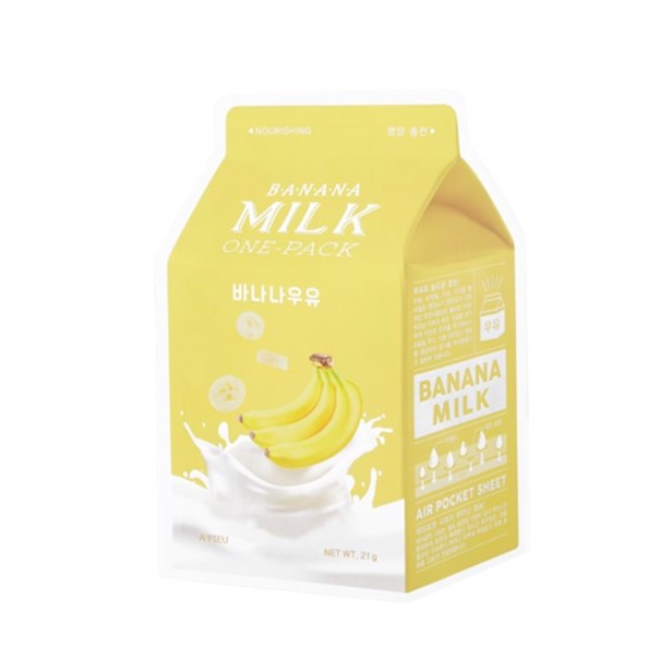 Milk One-Pack Banánové Mlieko One-Pack Rozjasňujúca A Revitalizačná Pleťová Maska Banán 20g