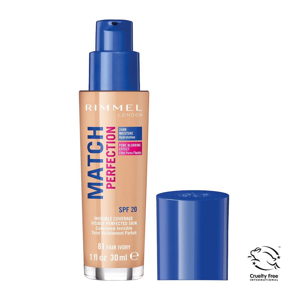Rimmel, Match Perfection Foundation podkladová báza pre zladenie pleti 081 Fair Ivory SPF20 30ml