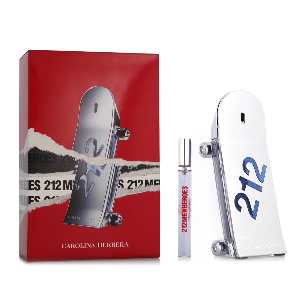 Carolina Herrera, 212 Heroes Forever Young Pánska súprava toaletná voda 90ml + toaletná voda v miniatúre 10ml